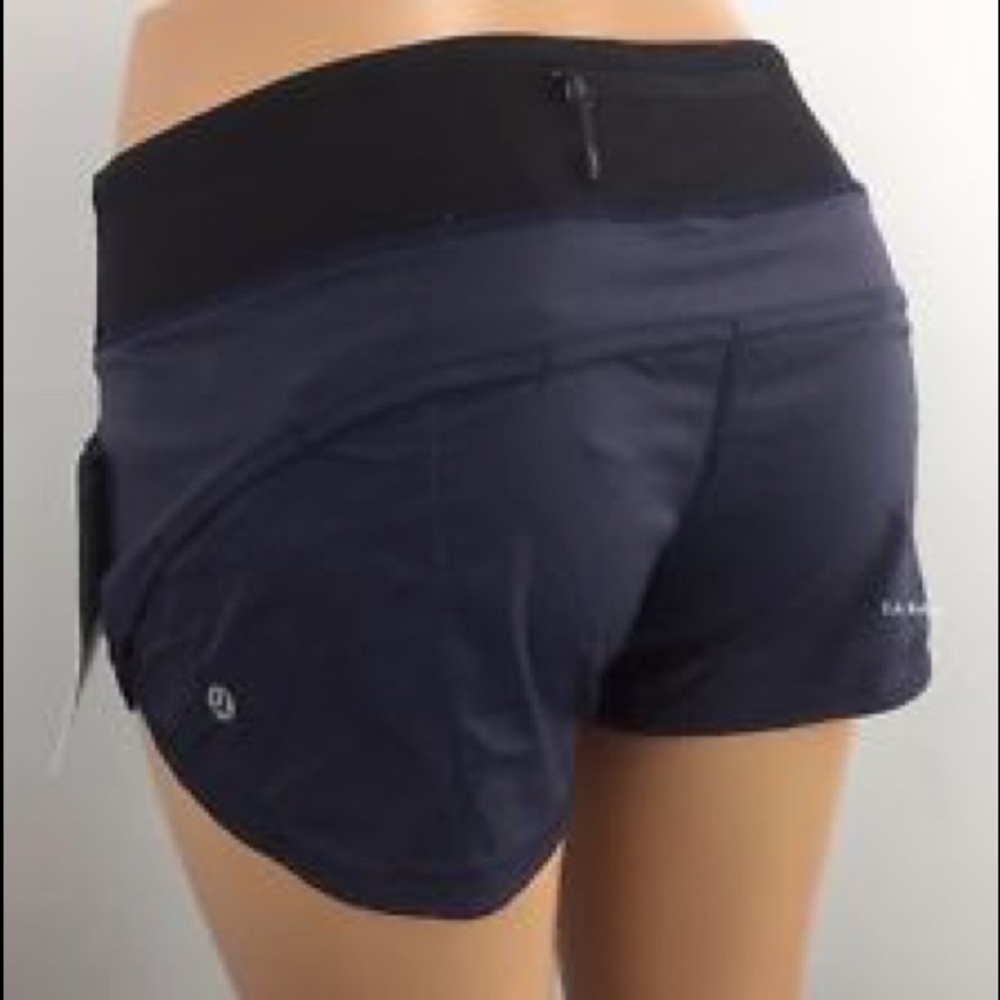 NWT lululemon cadet blue speed short 4 rare